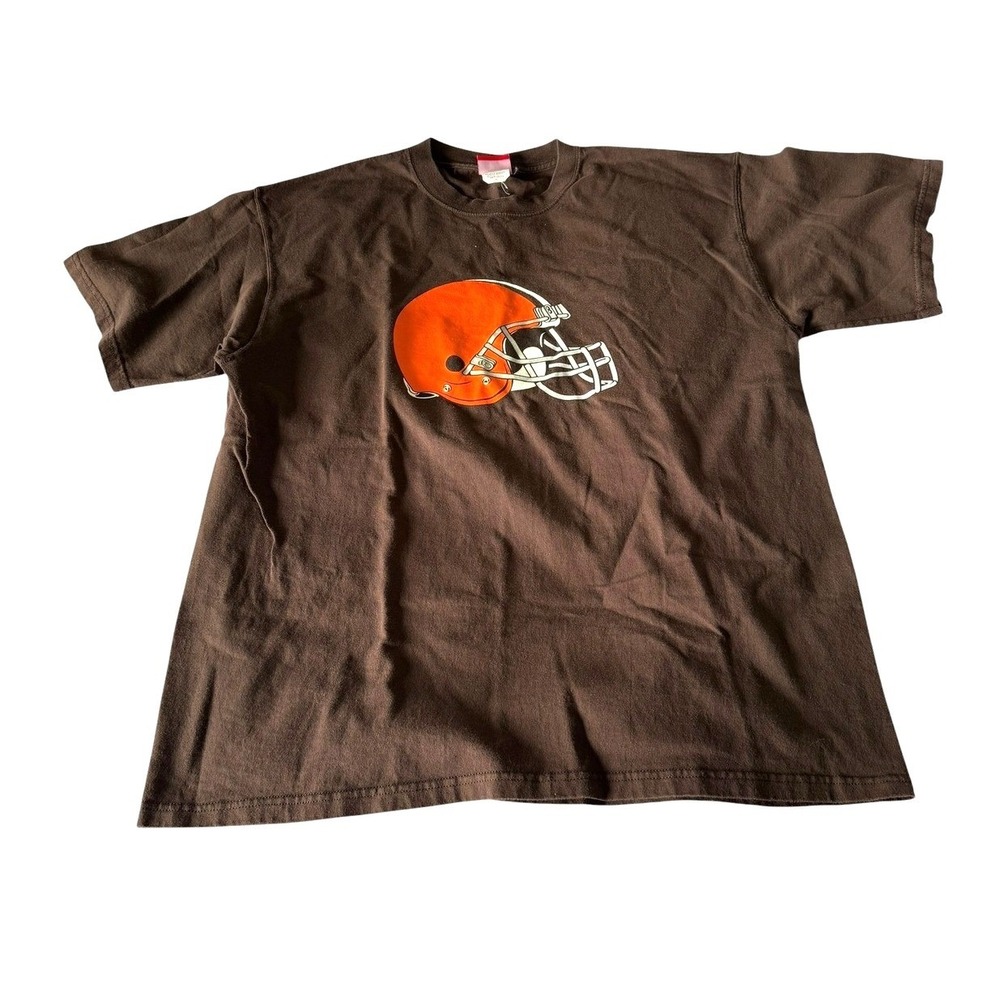 NFL Cleveland Browns Helmet Graphic T-Shirt Brown XL VF Imagewear Mens Tee